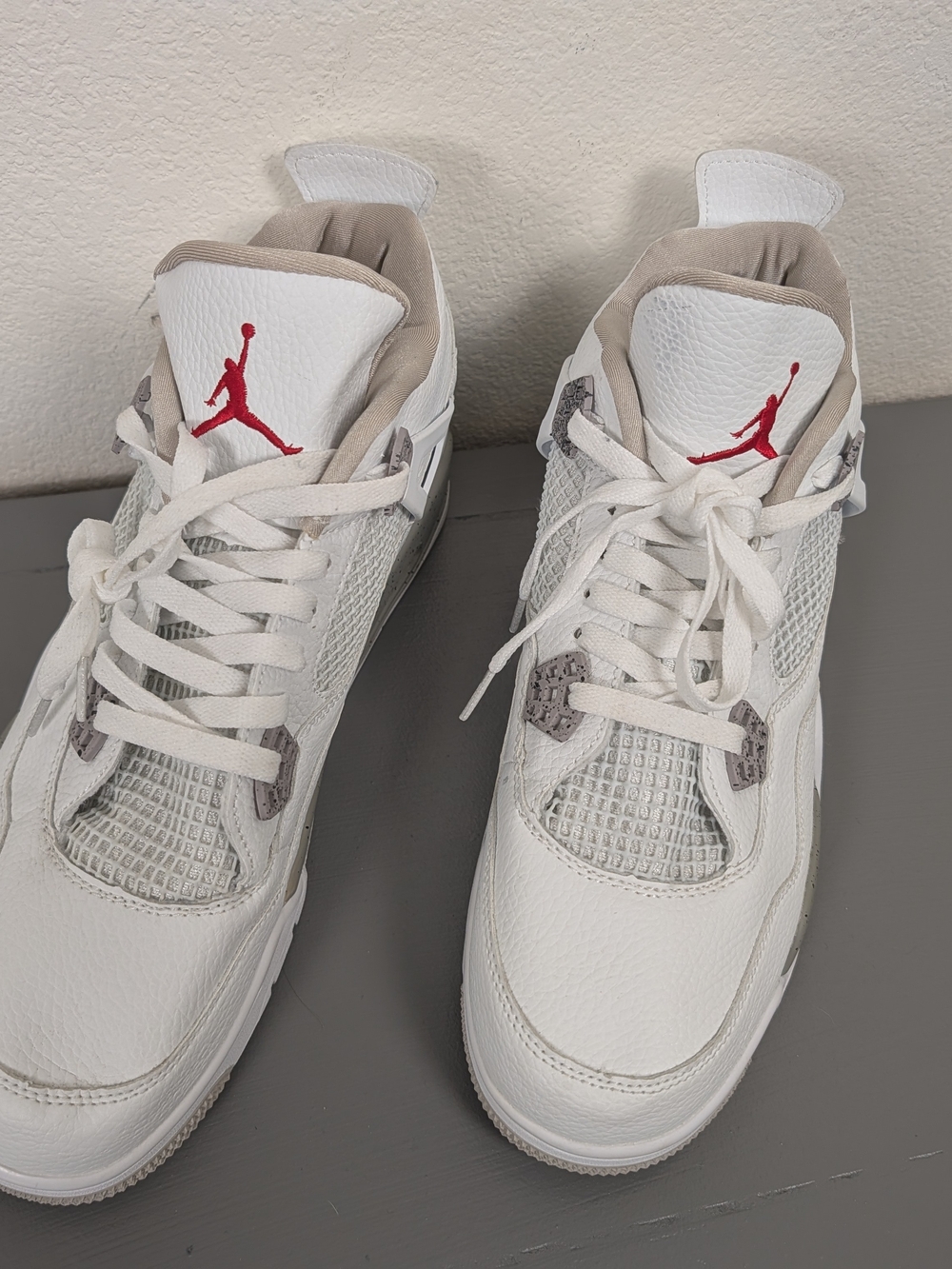 Nike Air Jordan 4 Retro White Oreo Size US 12